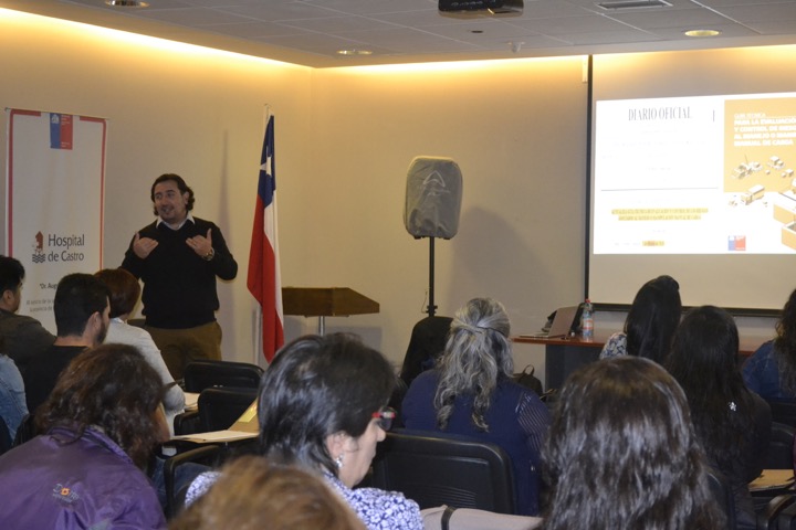 Académicos de la UDA realizaron actividades de Vinculación sobre Ergonomía en Hospitales en Chiloé