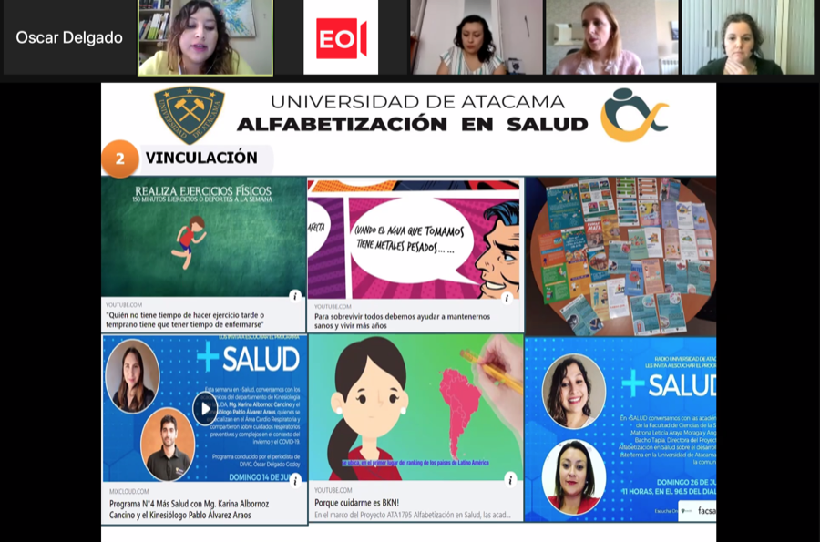 Proyecto de Alfabetización en Salud realizó primer webinar en conjunto con la Universidad de Girona